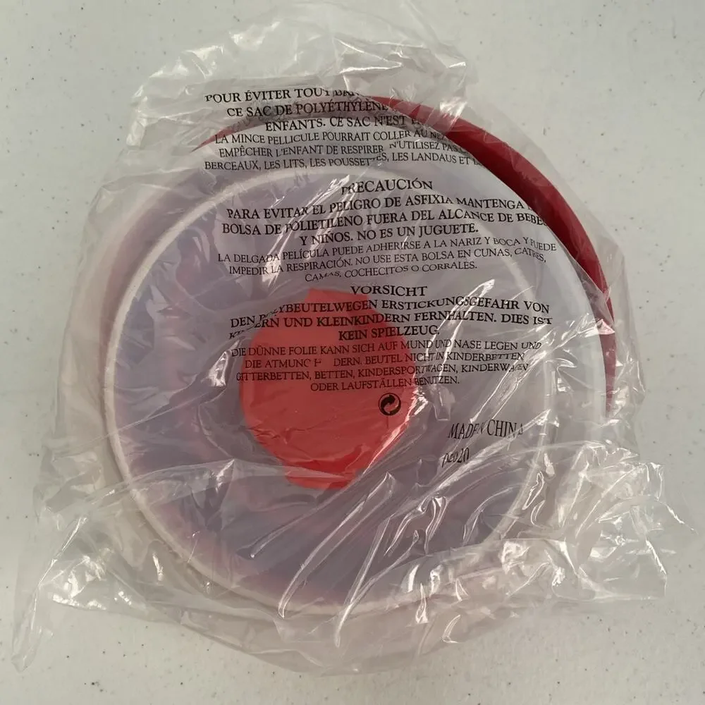 Pampered Chef Family-Size Microwave Popcorn Maker Red Popper New Sealed‎ 1457